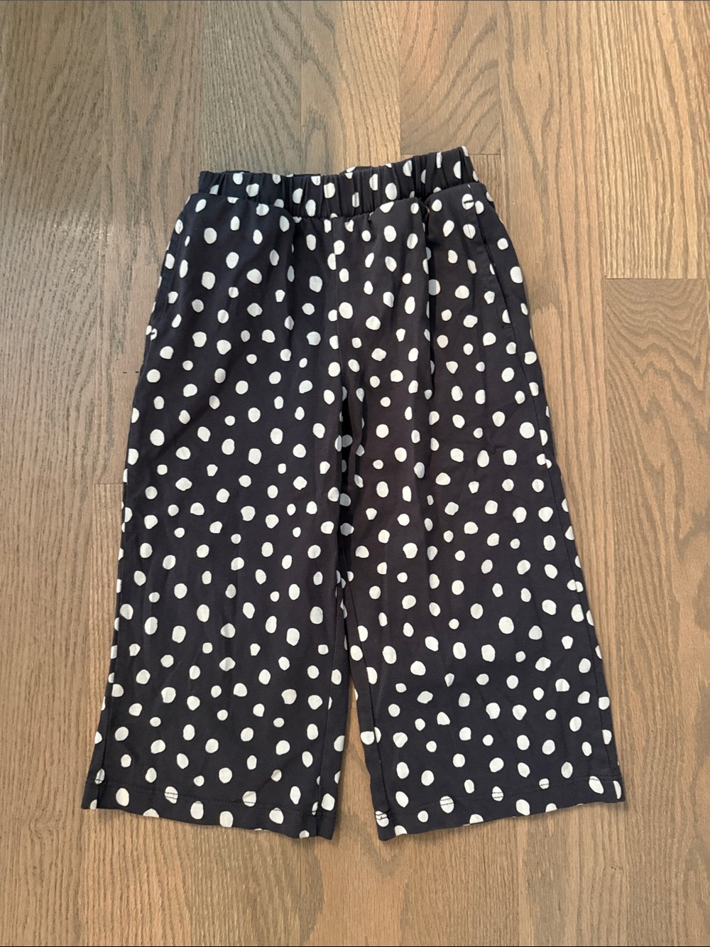 Hanna Andersson 4T Black and White Polka Dot Pajama Pants